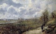 Camille Pissarro leading the way Schwarz Metaponto Spain oil painting artist